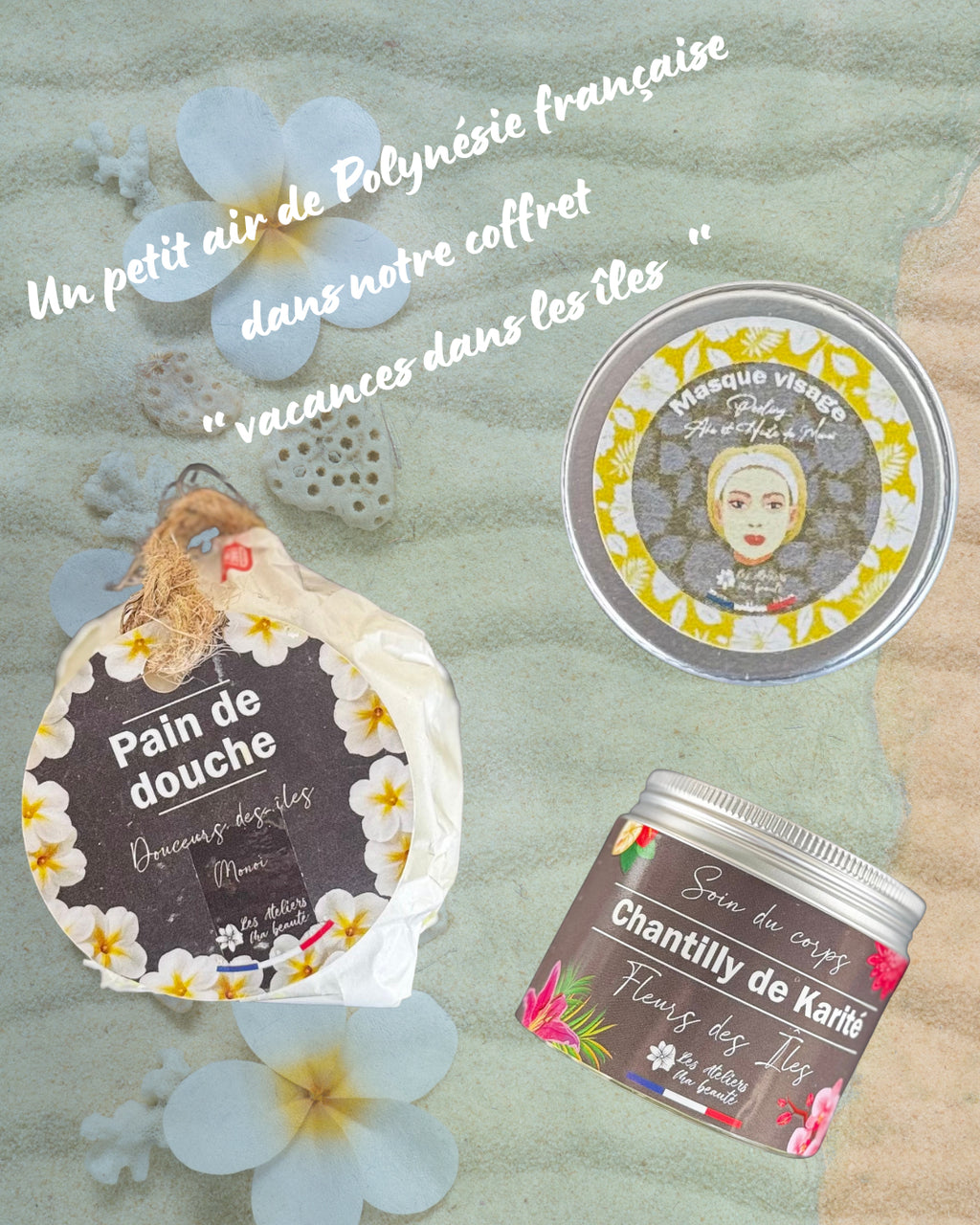 Coffret "Vacances dans les Îles" – 3 soins – Prêt à offrir & personnalisable