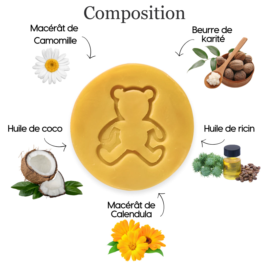 Savon "Bambin"- Camomille et calendula -fabriqué à la main